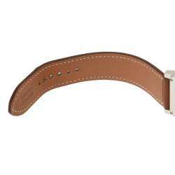 Pre Owned Hermes Silver Stainless Steel Tandem TA1.710 Quartz Women's Wristwatch 26 mm