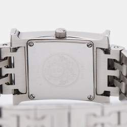Hermes Black Stainless Steel Heure H HH1.210 Women's Wristwatch 21 mm