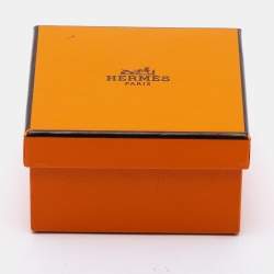 Pre Owned Hermes White Stainless Steel Leather Heure H HH1.210 Women's Wristwatch 21 mm