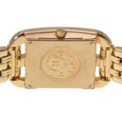 Hermes White 18k Yellow Gold Cape Cod CC1.285 Quartz Women's Wristwatch 23 mm