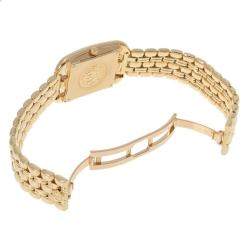 Hermes White 18k Yellow Gold Cape Cod CC1.285 Quartz Women's Wristwatch 23 mm