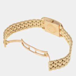 Hermes White 18k Yellow Gold Cape Cod CC1.285 Quartz Women's Wristwatch 23 mm