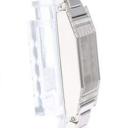 Pre Owned Hermes Silver Stainless Steel Tandem TA1.230 Quartz Women's Wristwatch 19 mm