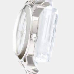 Hermes White Stainless Steel Heure H HR1.510 Quartz Women's Wristwatch 31 mm