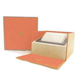 Hermes White Stainless Steel Heure H HR1.510 Quartz Women's Wristwatch 31 mm