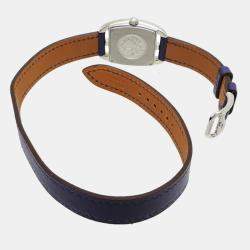 Hermes White Stainless Steel Cape Cod CT1.210.130/WW9K2 Women's Wristwatch 27 mm