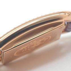 Hermes MOP Diamonds 18K Rose Gold Cape Cod CC1.274 Women's Wristwatch 23 mm