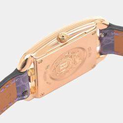 Hermes MOP Diamonds 18K Rose Gold Cape Cod CC1.274 Women's Wristwatch 23 mm