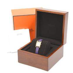 Hermes MOP Diamonds 18K Rose Gold Cape Cod CC1.274 Women's Wristwatch 23 mm