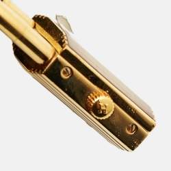 Pre Owned Hermes White Gold Plated Stainless Steel Leather Kelly KE1.201a Women's wristwatch 20 mm