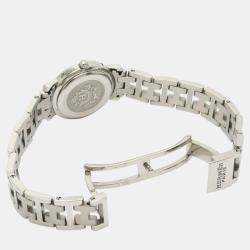 Hermes Pink Stainless Steel Clipper CL4.210 Quartz Women's Wristwatch 23 mm