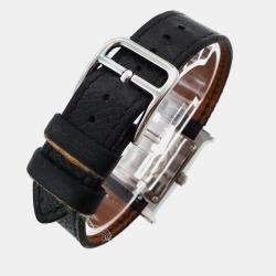 Hermes Blue Stainless Steel Heure H HH1.210 Quartz Women's Wristwatch 21 mm