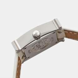 Hermès Mother Of Pearl Diamond Stainless Steel Alligator Leather Heure H W057250WW00 Women's Wristwatch 17 mm