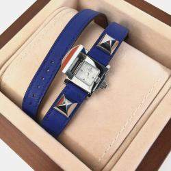 Hermes Blue Swift Mini Medor Watch 16 mm