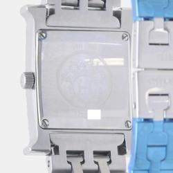 Hermes Black Stainless Steel H Collection Quartz Women's Wristwatch 21 mm