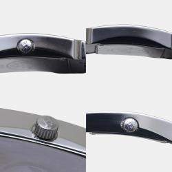 Hermes Black Stainless Steel H Collection Quartz Women's Wristwatch 21 mm