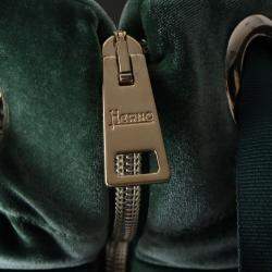 Pre Owned Herno Green Velvet Padded Jumper