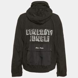 مملوكة مسبقًا جاكيت هيرون بريستون أسود نايلون بسحاب مقاس كبير