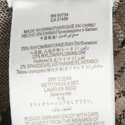 مملوكة مسبقًا فستان هيرفي ليجي جرافيتي صغير بتصميم رمادي منقوش S