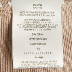 مملوكة مسبقًا Herve Leger Pink Stretch Knit Trish Mini Dress XS