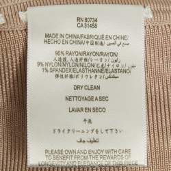 مملوكة مسبقًا Herve Leger Pink Stretch Knit Trish Mini Dress XS