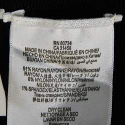 مملوكة مسبقًا Herve Leger Black Bandage Knit Halle Maxi Dress M