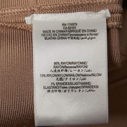 مملوكة مسبقًا Herve Leger Light Pink Sleeveless Bandage Mini Dress L