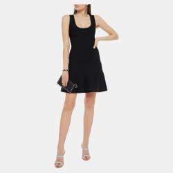Herve Leger Black Bandage Knit Mini Dress L