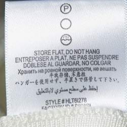 Pre Owned Herve Leger Off-White Jersey Bandage Short Dress S