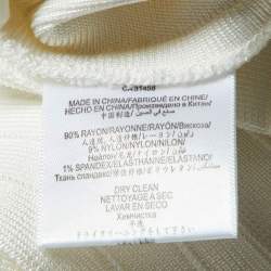 Pre Owned Herve Leger Off-White Jersey Bandage Short Dress S