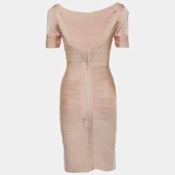 Herve Leger Roseblush Pink Bandage Jersey Mini Dress XS