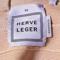 Herve Leger Roseblush Pink Bandage Jersey Mini Dress XS