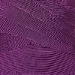 Pre Owned Herve Leger Magenta Pink Bandage Knit Bodycon Dress XXS