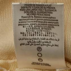 Pre Owned Herve Leger Cream Jersey Sleeveless Bandage Dress S