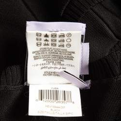 Herve Leger Black Perforated Knit Sweatshirt S
