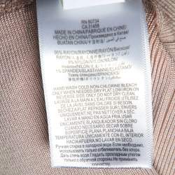 Pre Owned Herve Leger Metallic Pink Bandage Jersey Short Maira Dress S