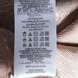 Pre Owned Herve Leger Metallic Pink Bandage Jersey Short Maira Dress S