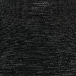 مملوكة مسبقًا Herve Leger Black Coated Bandage Knit Mini Skirt XS