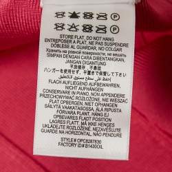 Pre Owned Herve Leger Fuchsia Pink Knit Sleeveless Bandage Dress S