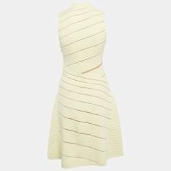 Herve Leger Jersey Sleeveless High Neck Dress S