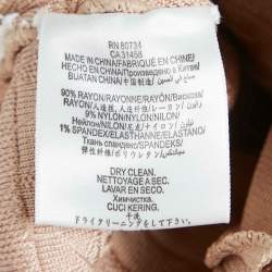 مملوكة مسبقًا Herve Leger Pink Embellished Knit Sleeveless Bandage Short Dress S