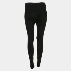 Herve Leger Black Stretch Knit Leggings S