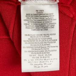 Herve Leger x Julia Restoin Roitfeld Rio Red Sweetheart Neck Mini Bandage Dress XS