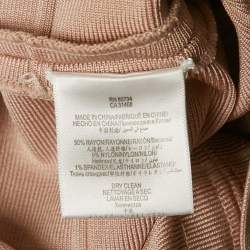 Herve Leger Bare Pink Bandage Knit Sleeveless Mini Dress M