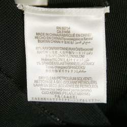 Pre Owned فستان بوديكون بلا أكمام مجسم هيرفي ليجي إيبا تريكو أسود مزخرف مقاس كبير