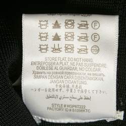 Pre Owned فستان بوديكون بلا أكمام مجسم هيرفي ليجي إيبا تريكو أسود مزخرف مقاس كبير