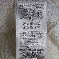 مملوكة مسبقًا فستان هيرفي ليجي أبيض جيرسي أكمام طويلة قصير مقاس صغير - سمول