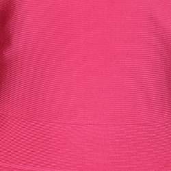 Herve Leger Pink Bandage Knit Cutout Bodycon Dress S