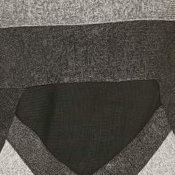 مملوكة مسبقًا Herve Leger Black Knit Strapless Bodycon Dress M