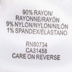 Pre Owned Herve Leger Blue Knit Mini Skirt M